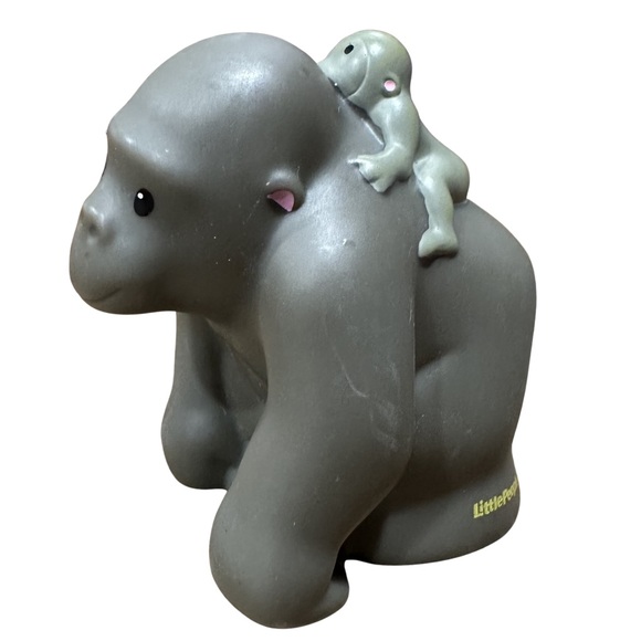 Fisher Price Little People Mama & Babies Vintage Gorilla Kangaroo Cow Lot of 3 - Picture 7 of 9